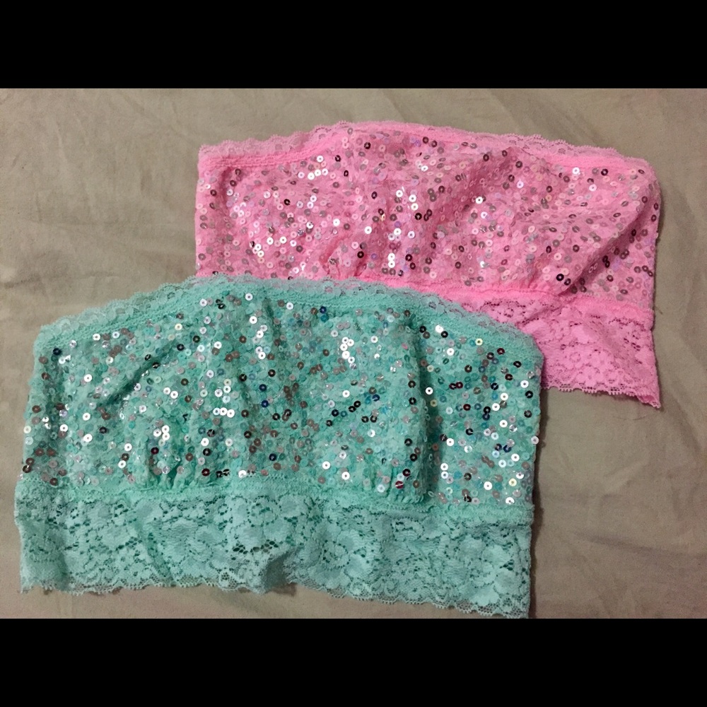 Lace Sequin Bandeaus